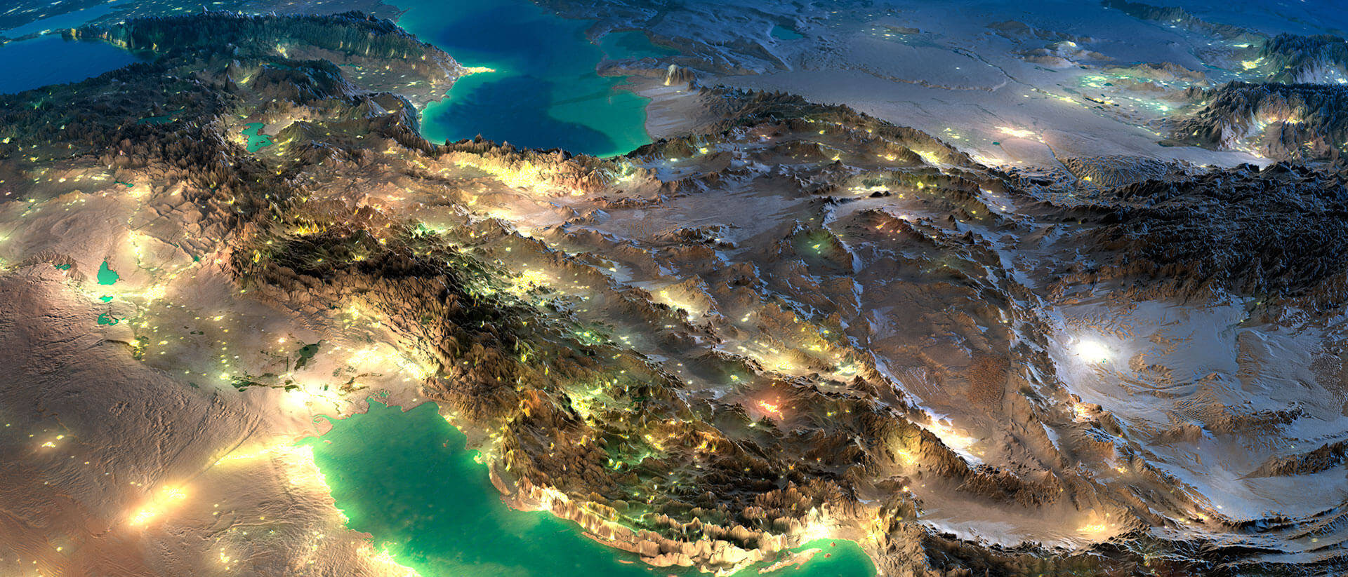 Teheran Satellite View Wallpaper