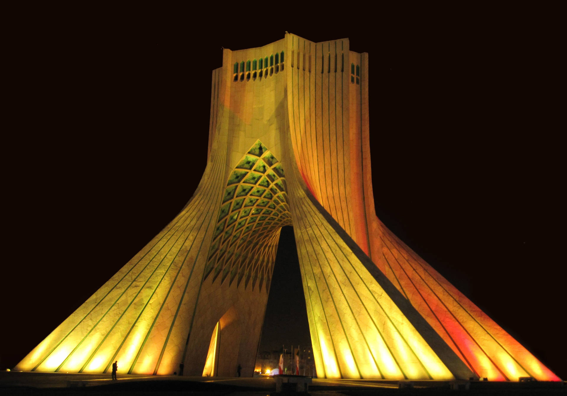 Teheran Tower Belysning Wallpaper