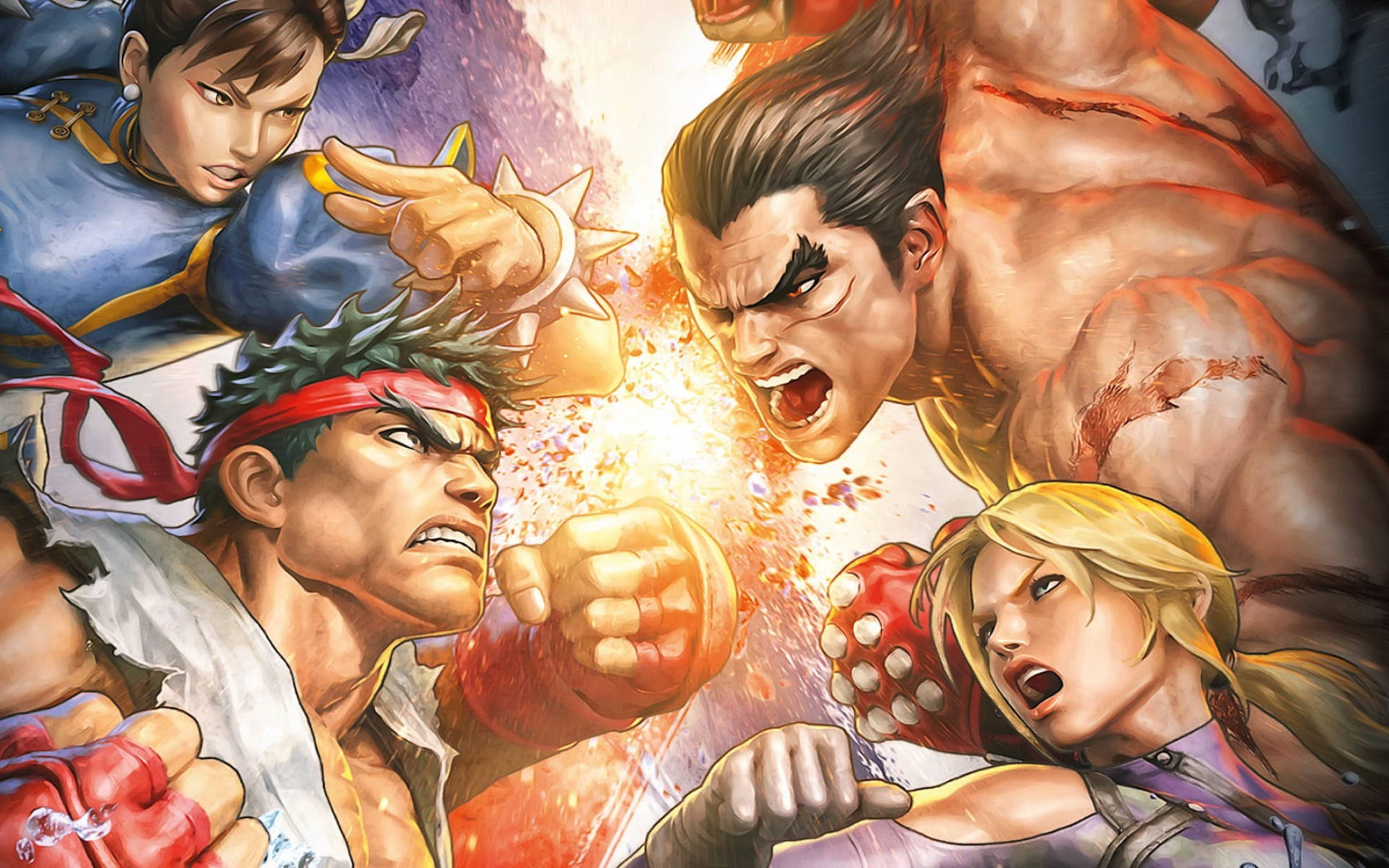 Tekken Against Street Fighter Wallpaper