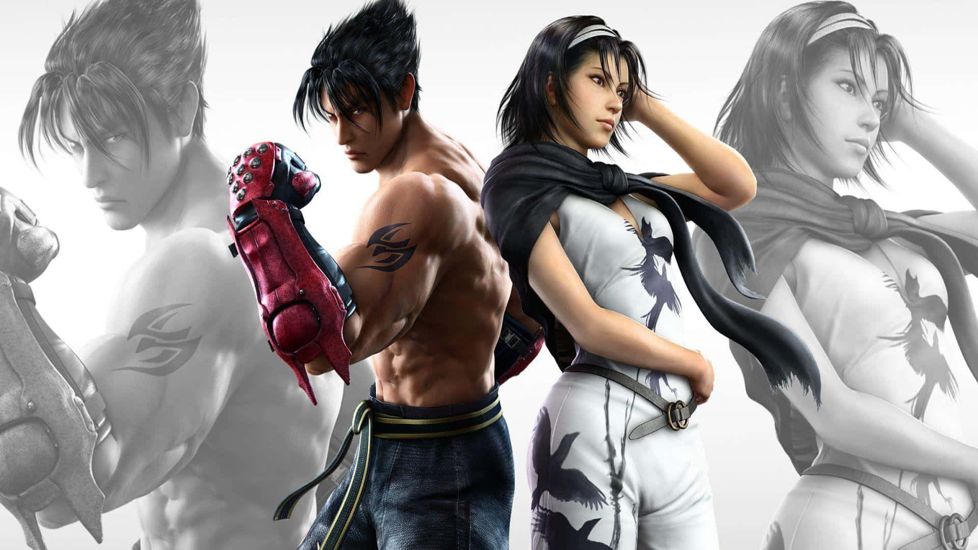 Captivating Tekken Characters in Action Wallpaper