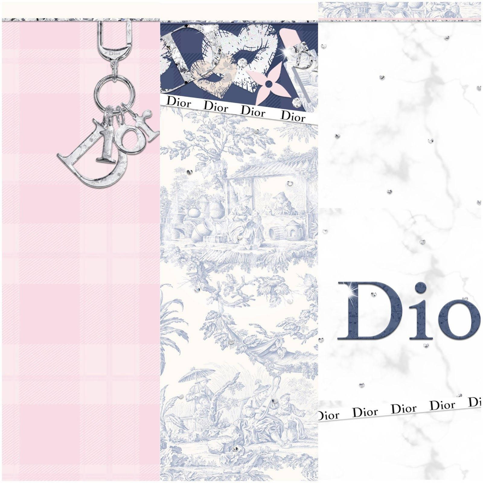 Telefon Collage Dior Wallpaper