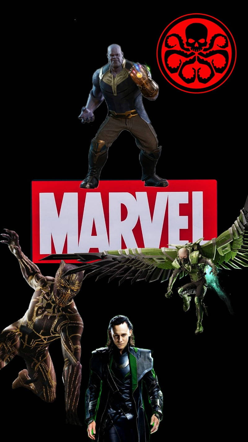 Telefon Mcu Villains Marvel Wallpaper