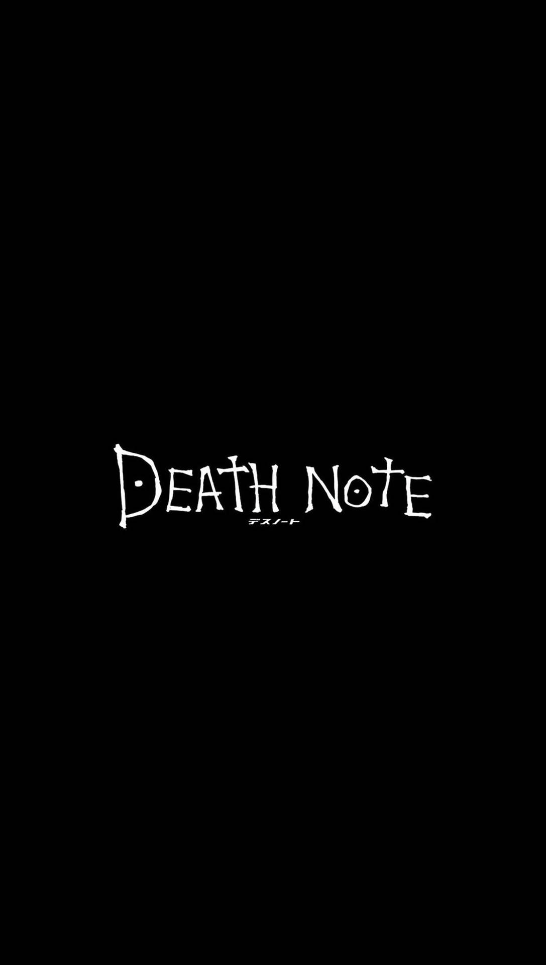 Telefone Death Note Minimalista Papel de Parede