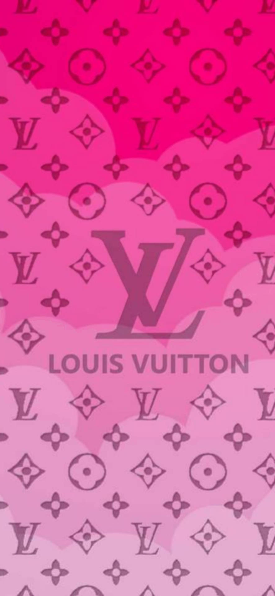 Telefone Louis Vuitton Em Tons De Rosa Papel de Parede