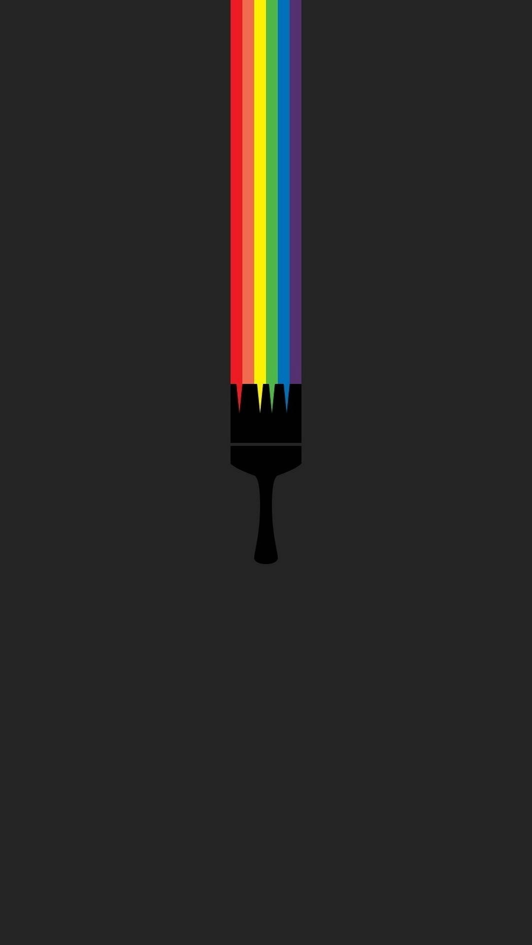 Telefone Minimalista Rainbow Paint Papel de Parede