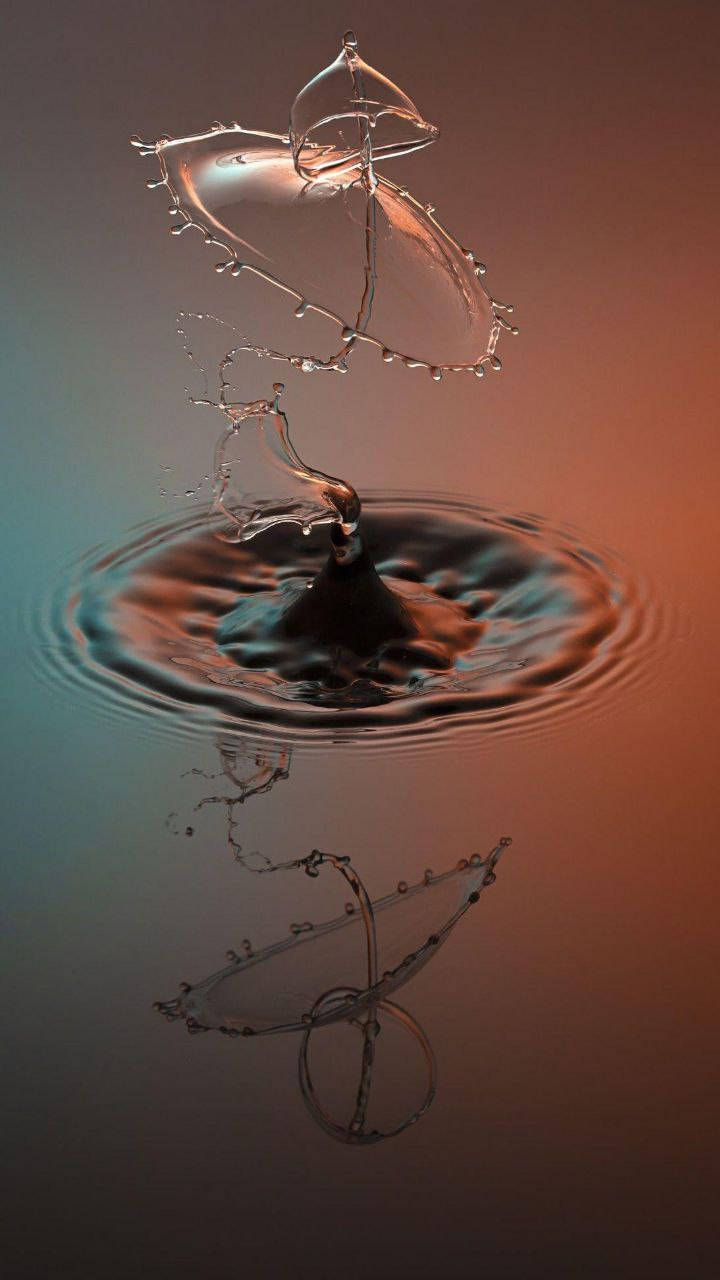 Telefone Water Drop Beautiful Papel de Parede