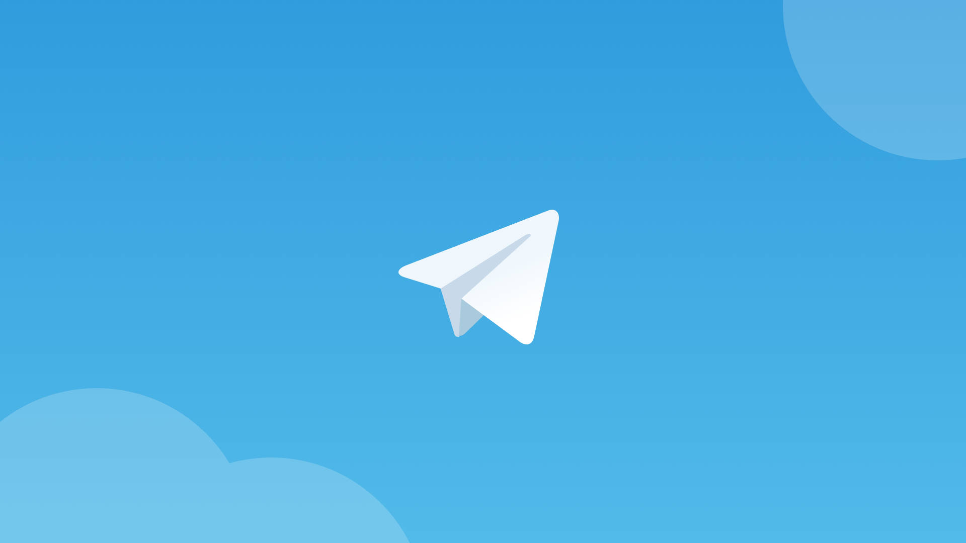 Telegram Flyvning To Skyer Wallpaper