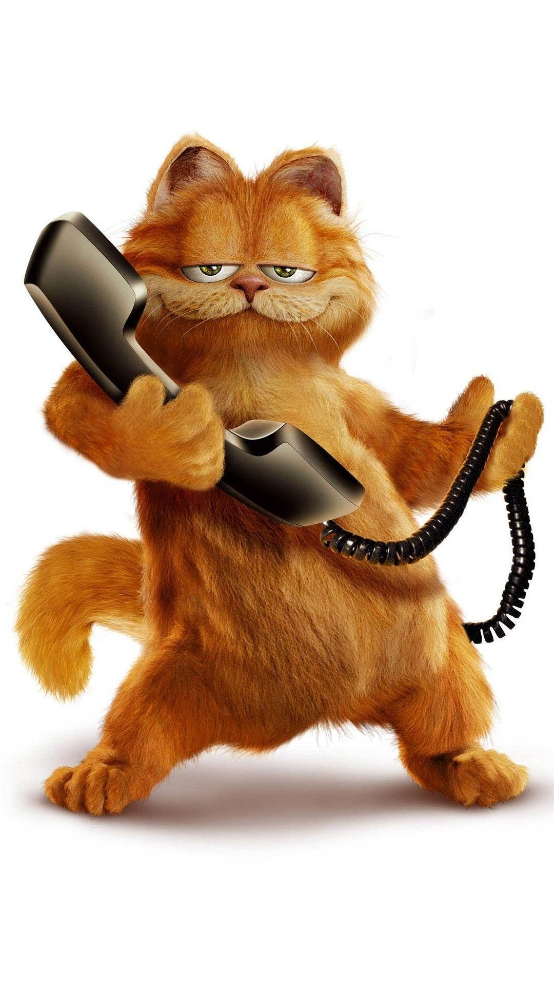 Telephone Call With Garfield Wallpaper