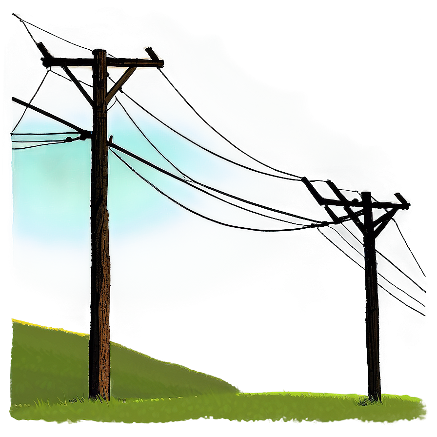 Telephone Pole At Dusk Png Gpt2 PNG