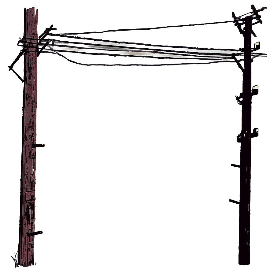 Telephone Pole At Night Png Qvl PNG