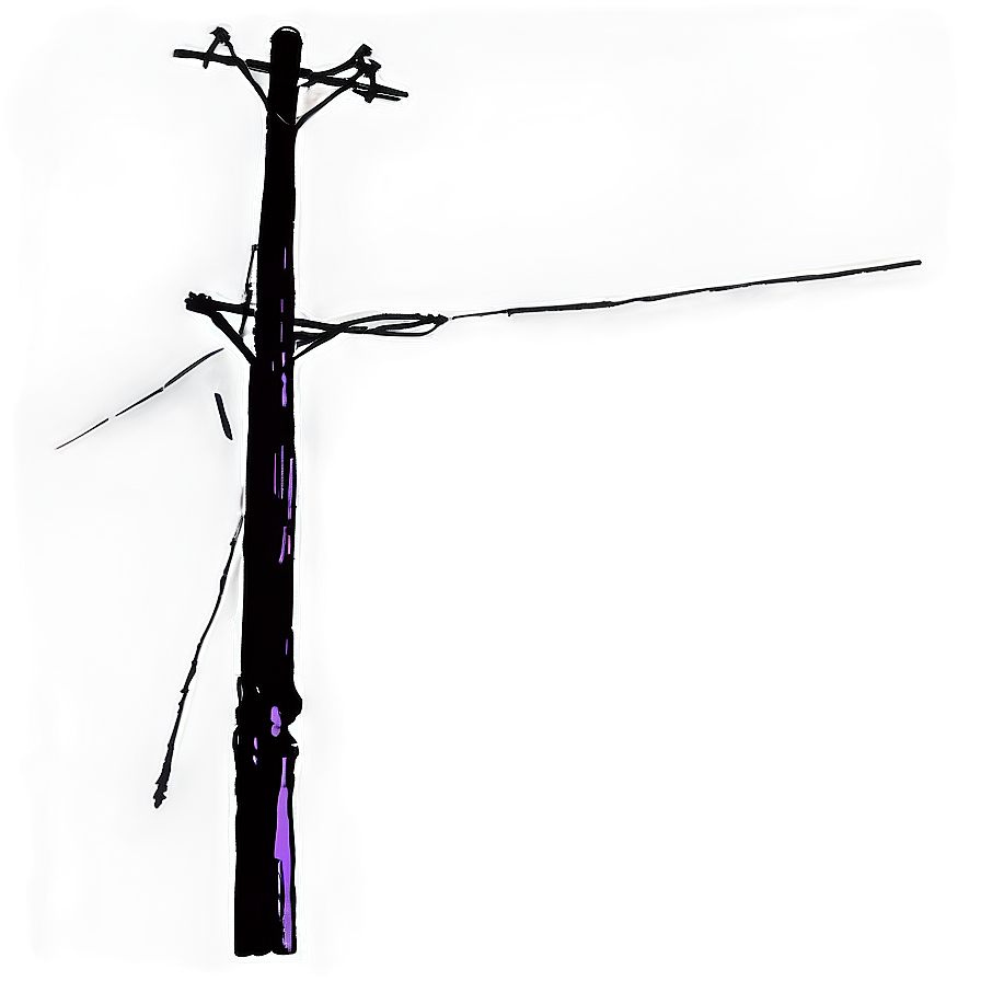 Telephone Pole At Night Png Vgk21 PNG