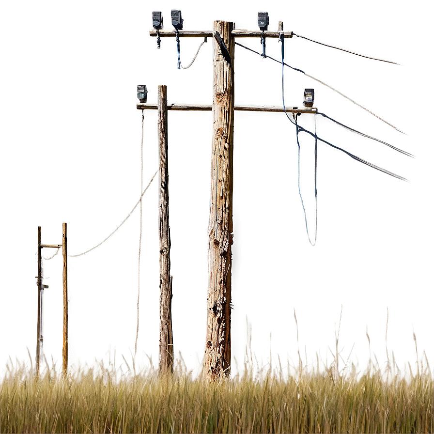 Telephone Pole In Nature Png 06132024 PNG