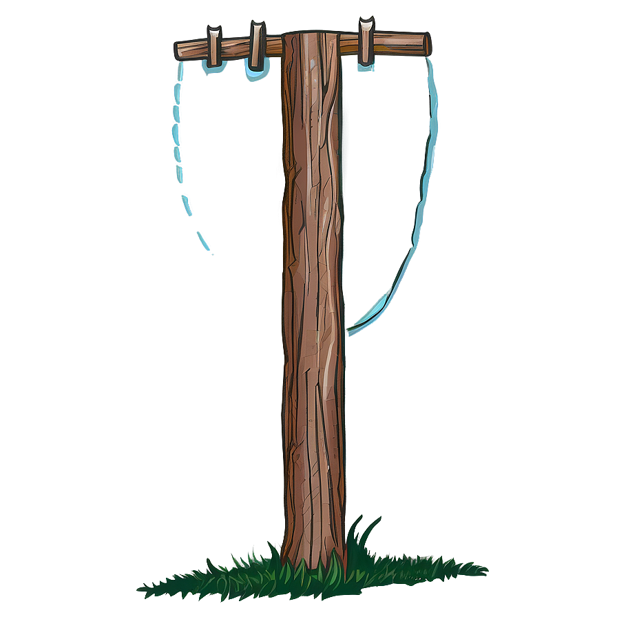 Telephone Pole Line Art Png 06132024 PNG