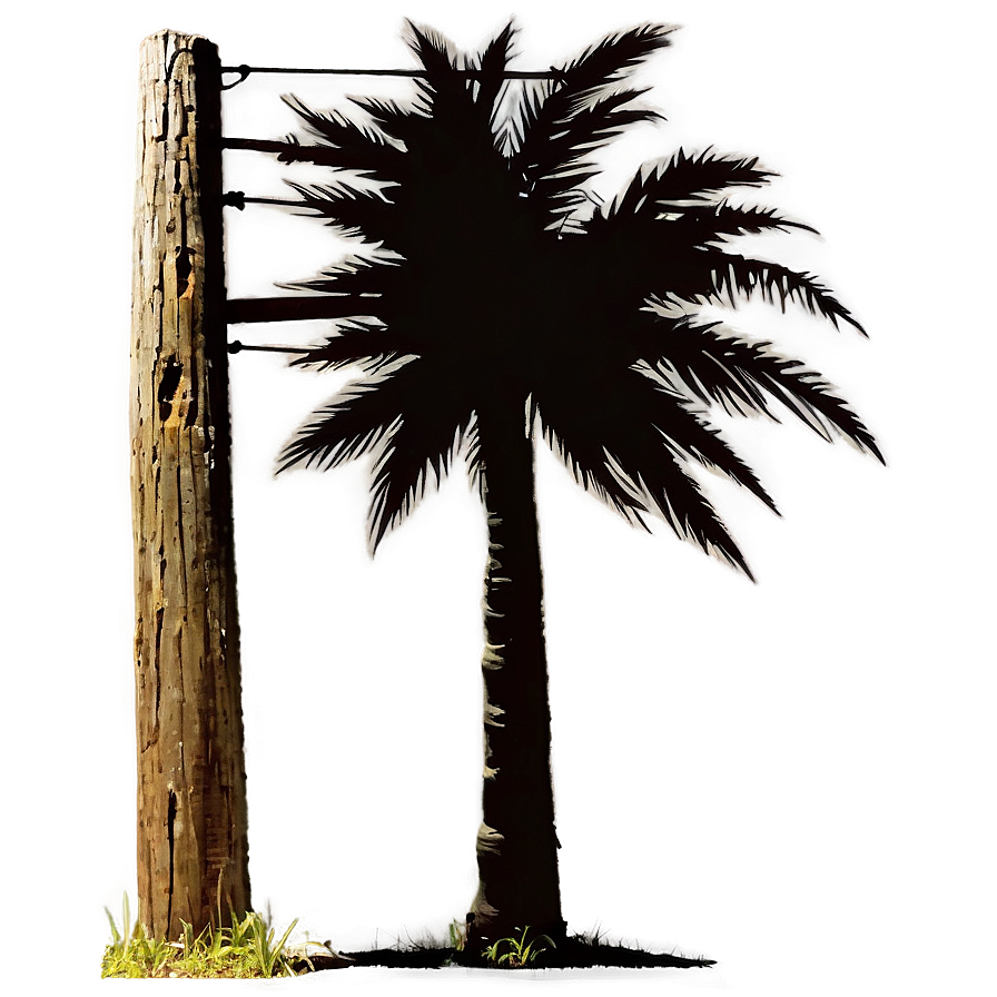 Telephone Pole Silhouette Png 06132024 PNG