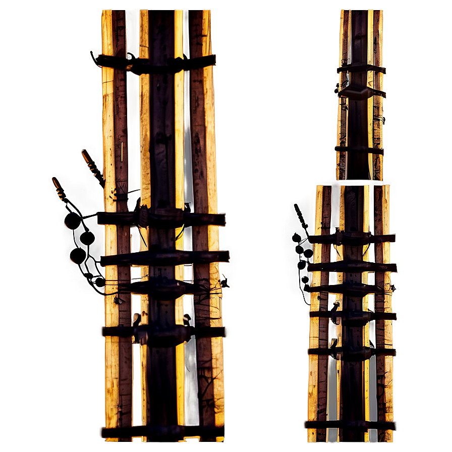 Telephone Pole Sunset Background Png Adn91 PNG