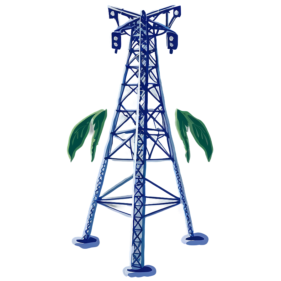 Telephony Transmission Tower Png 06212024 PNG