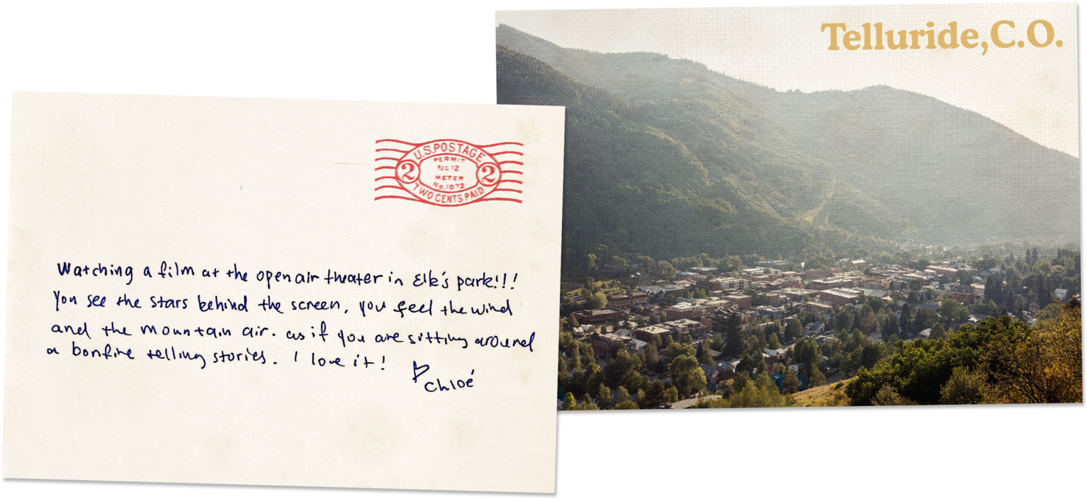 Telluride Colorado Postcard View PNG
