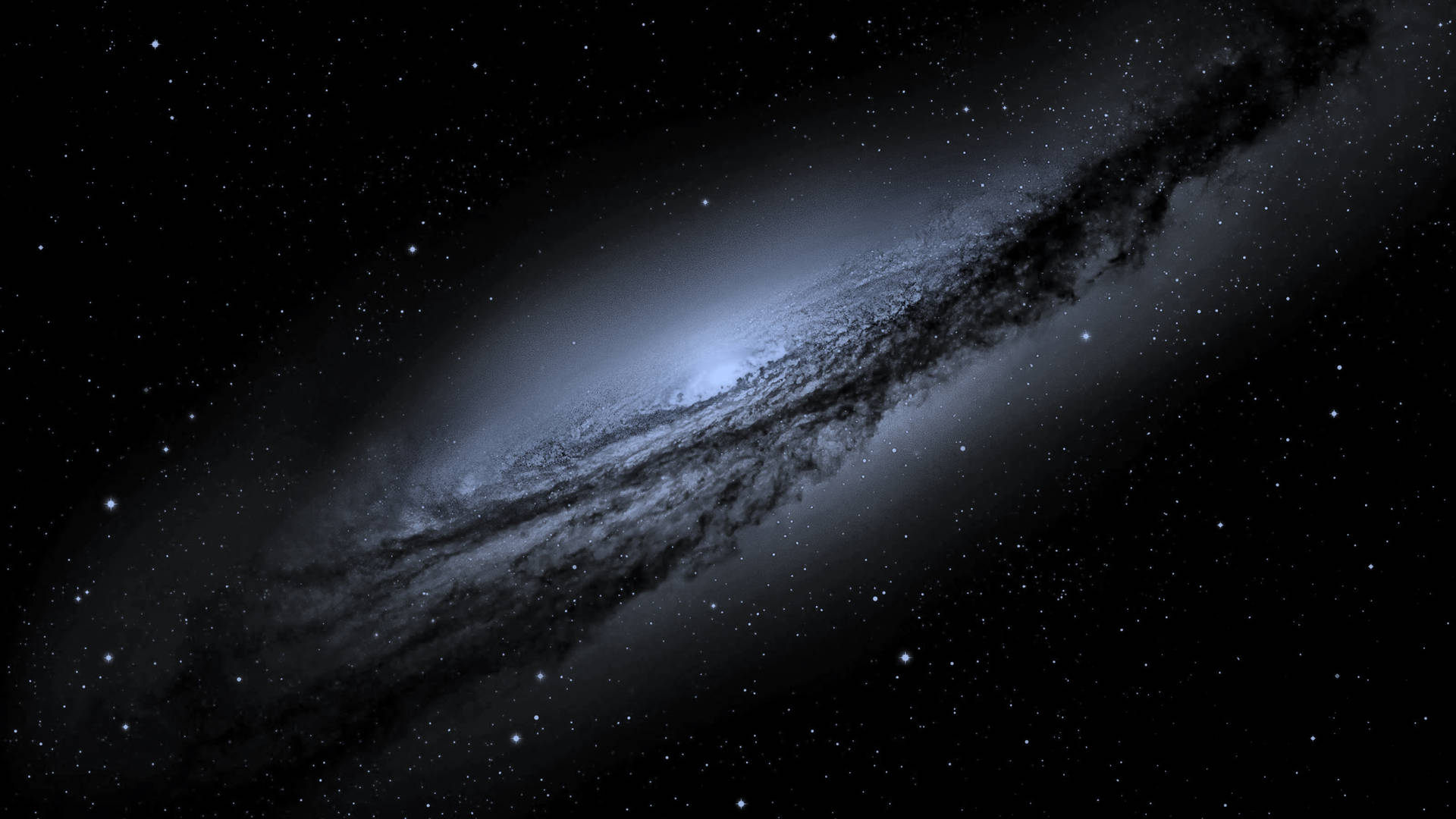 Temmelig Galaxy Sort Dværg Wallpaper
