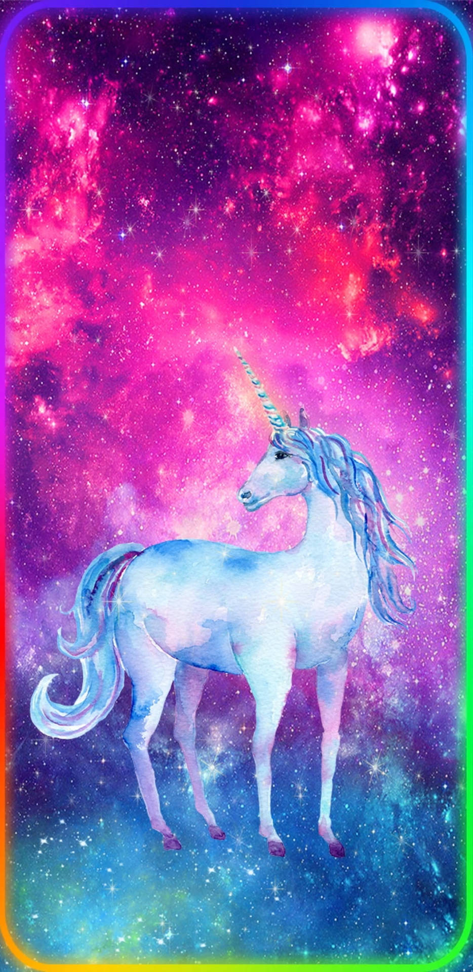 Temmelig Galaxy Unicorn Wallpaper