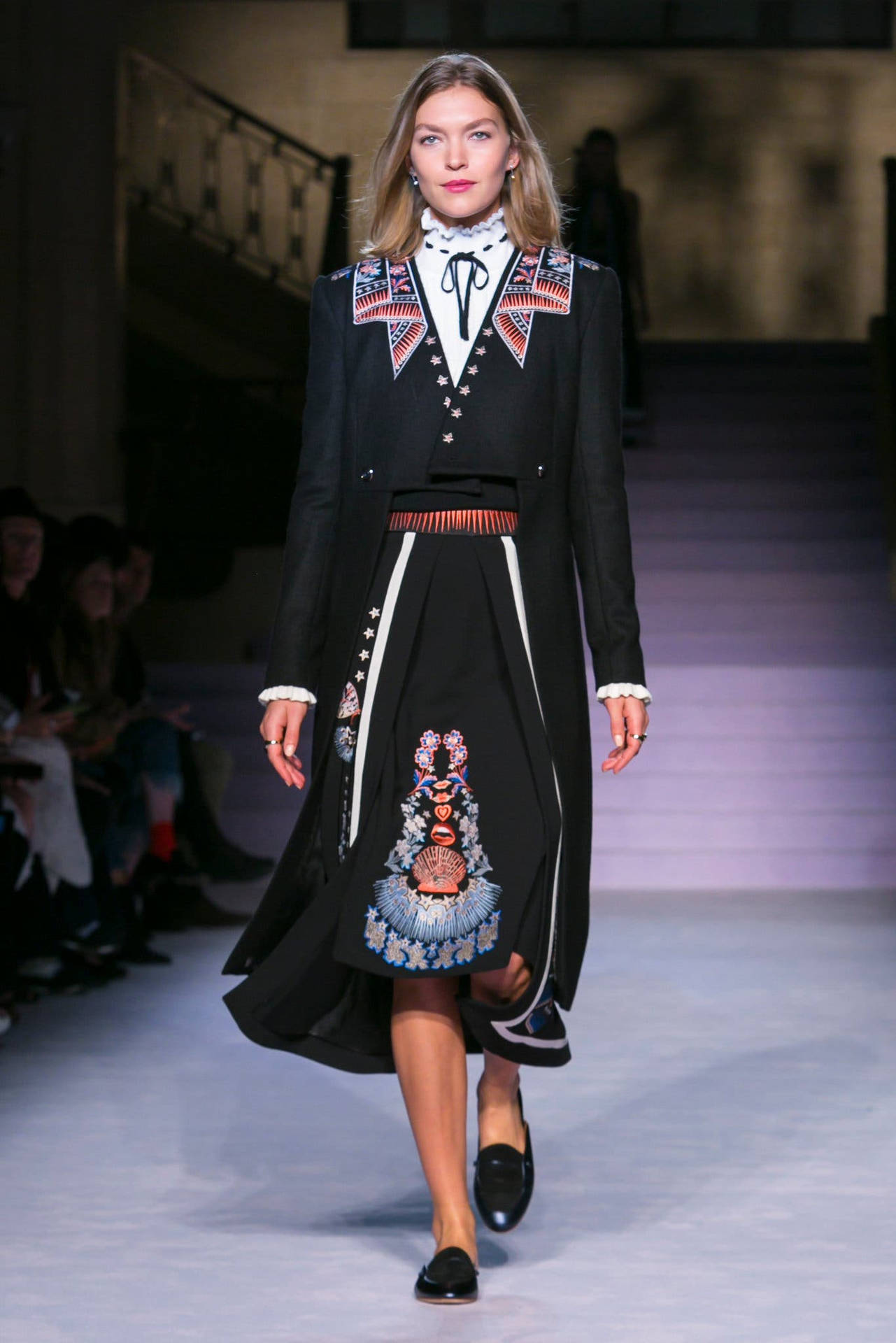 Download Elegant Temperley London Black Embroidered Dress Wallpaper ...