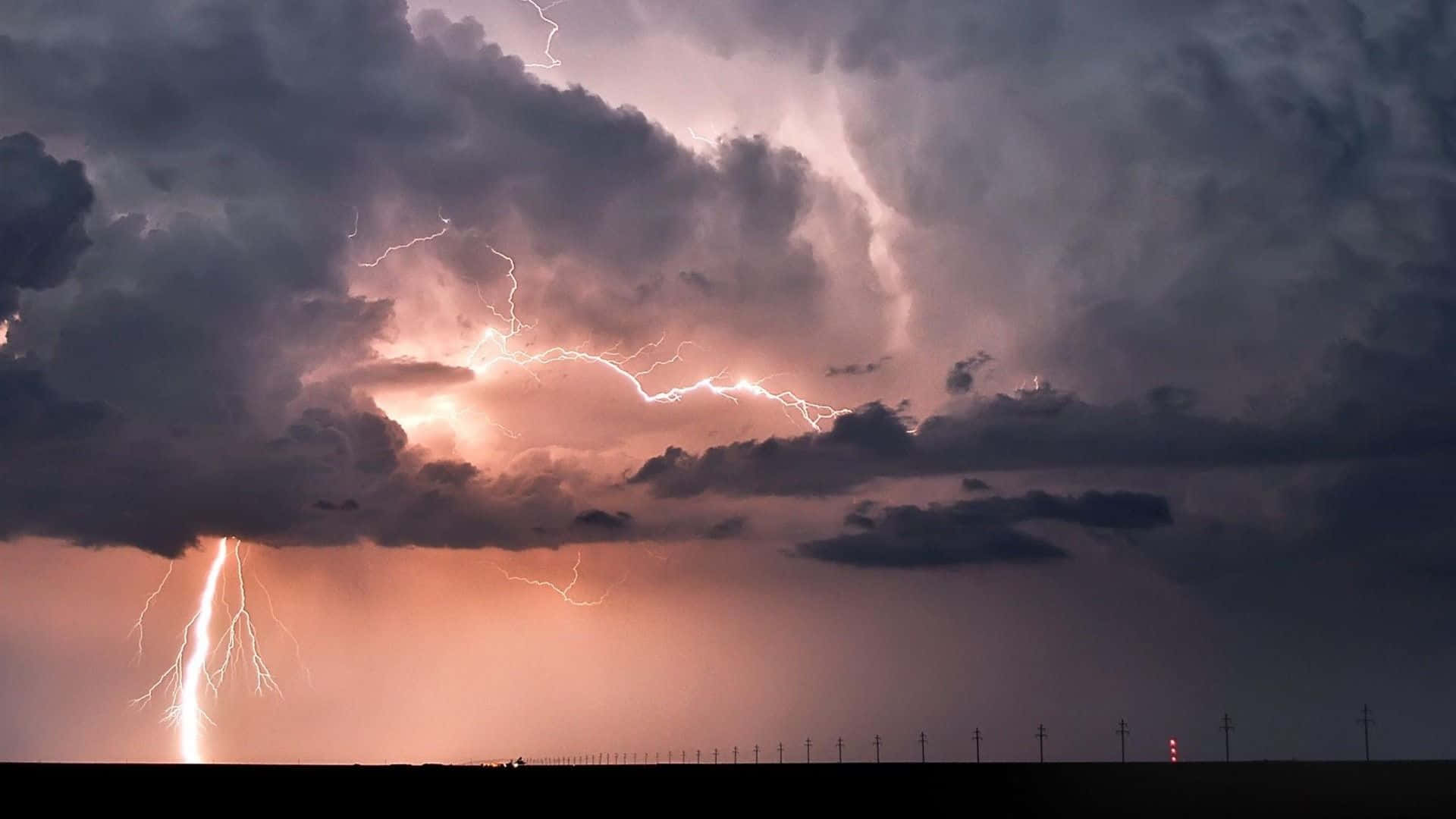 Tempestadi Tuoni Drammatica Sopra Il Paesaggio Urbano