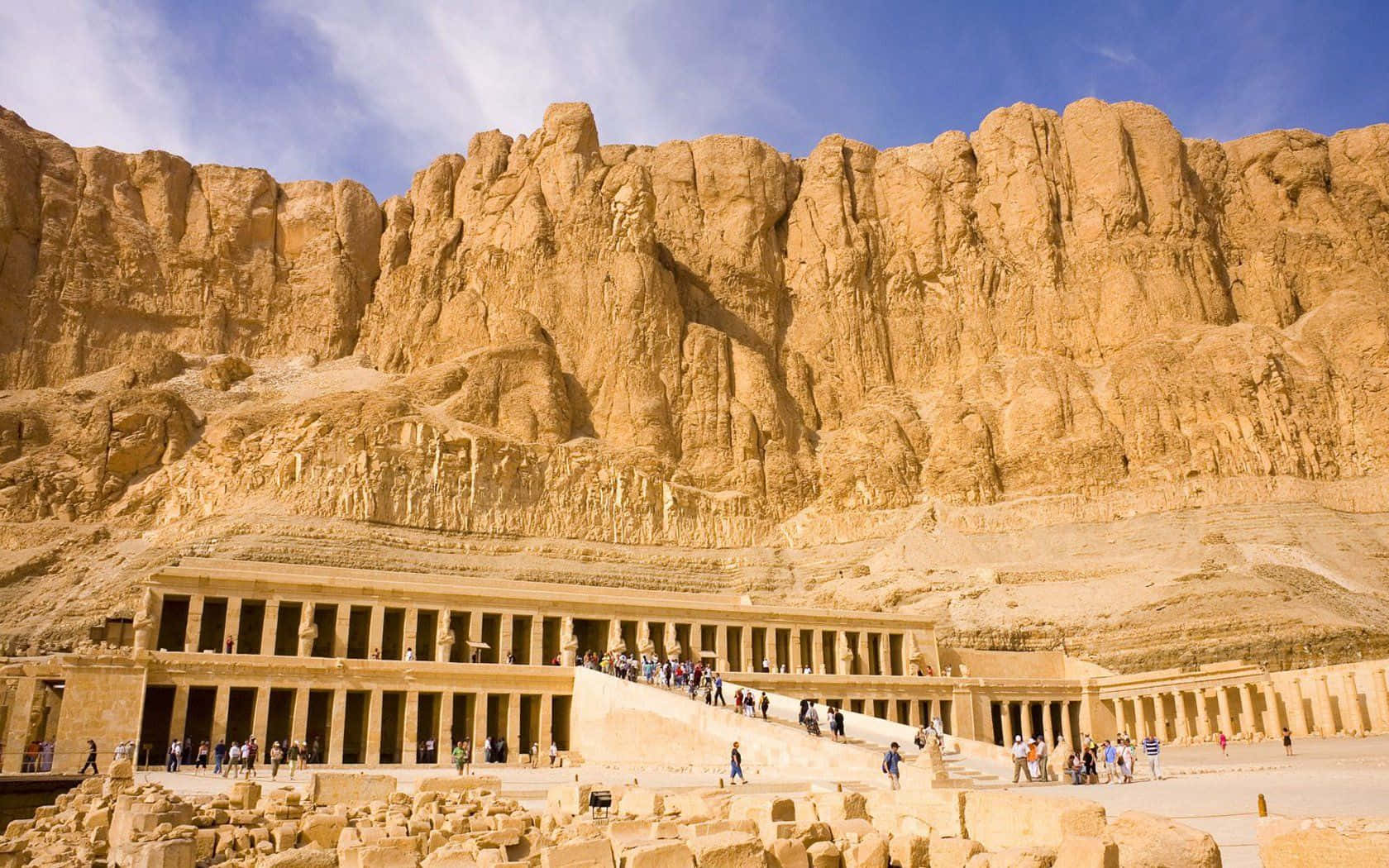 Templode Hatshepsut En El Valle De Los Reyes Fondo de pantalla