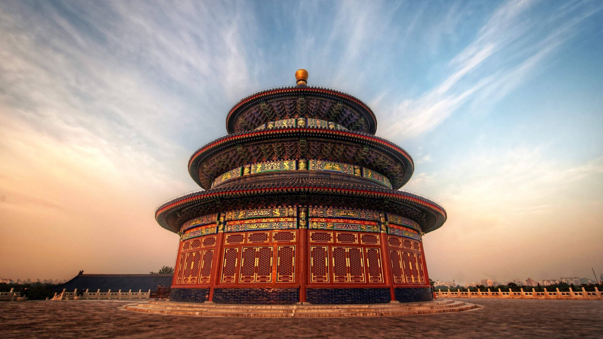 Temple Of Heaven In Beijing Background