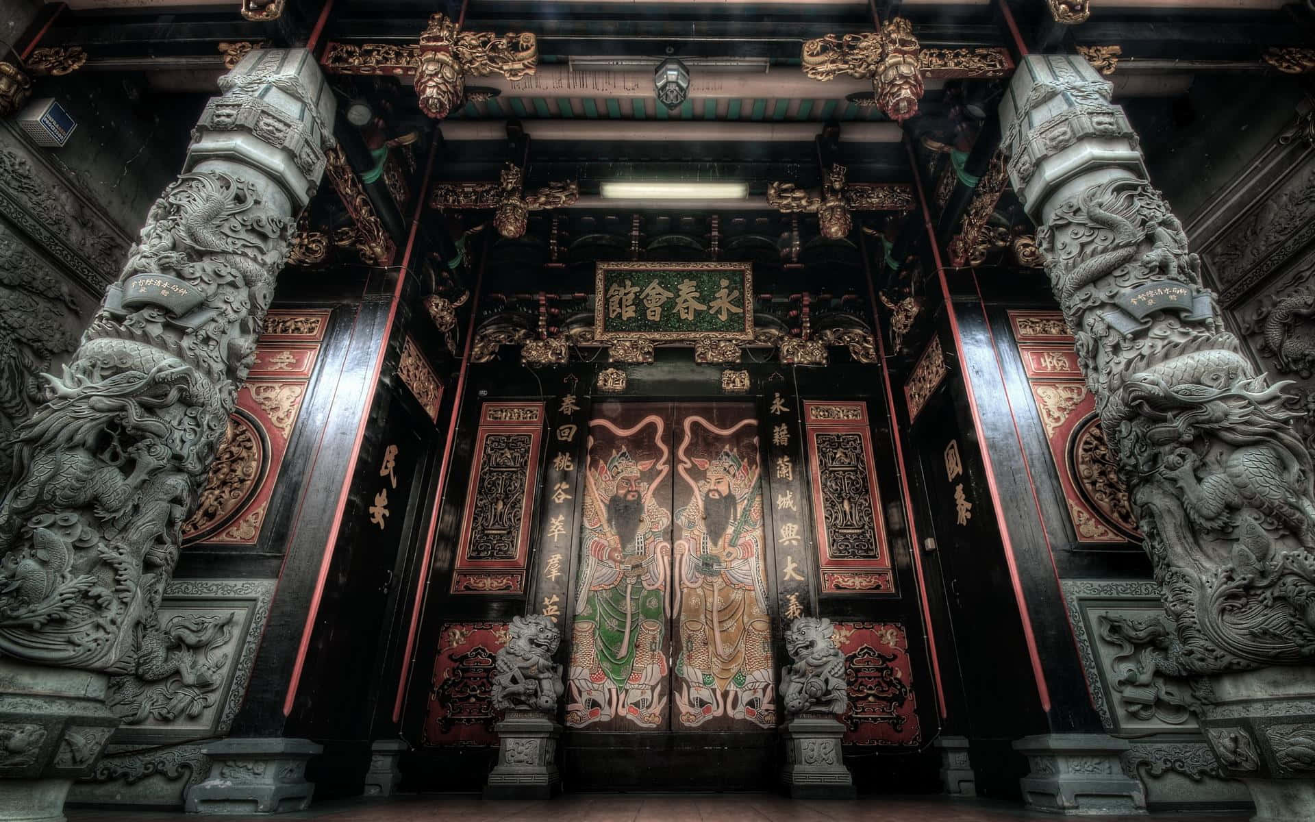 The beauty of ancient temple architecture