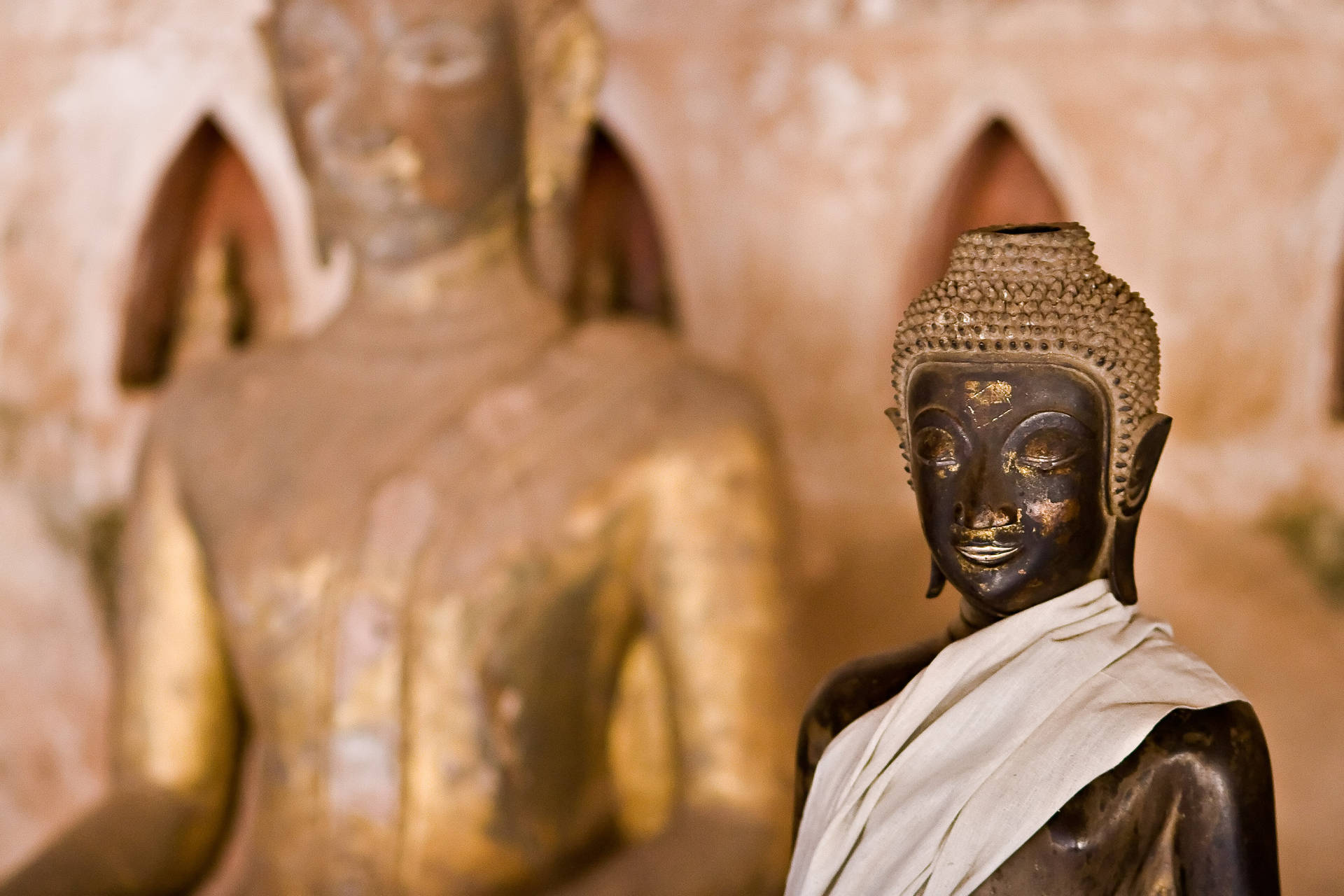 Templo Budista Do Laos Papel de Parede