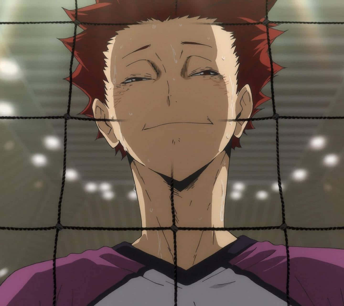 Tendo Satori in action during a volleyball match Wallpaper