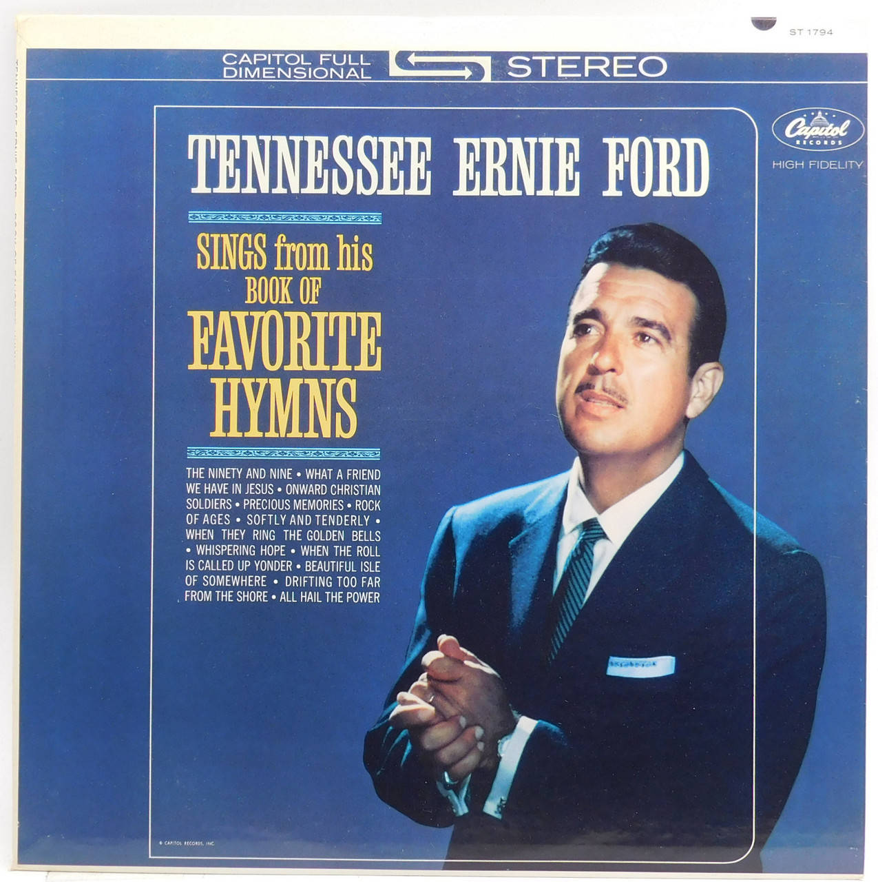 Tennessee Ernie Ford Yndlingssalme Vinyl Cover Tapet Wallpaper
