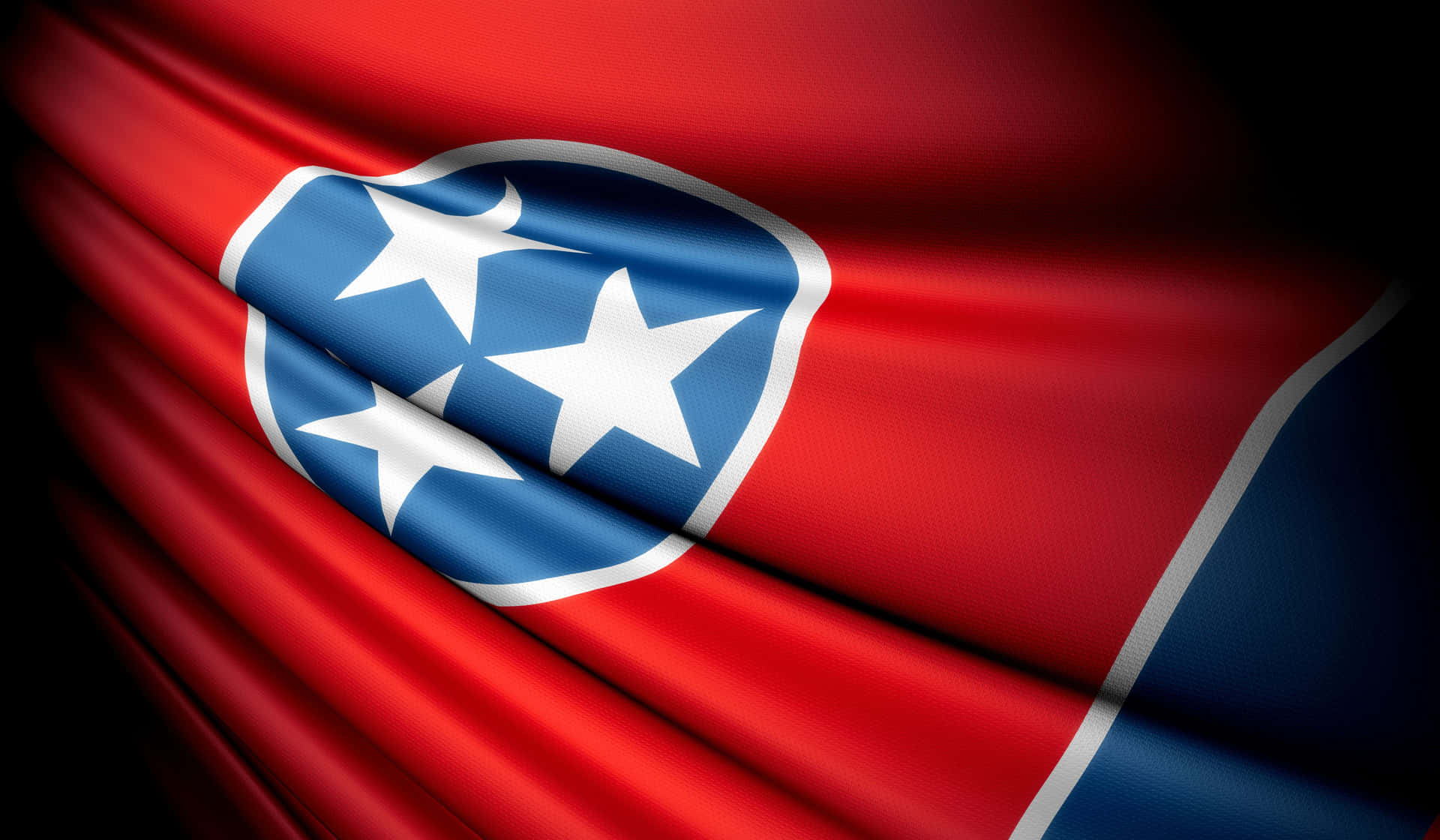 Tennessee State Flag With Stars And Stripes Wallpaper