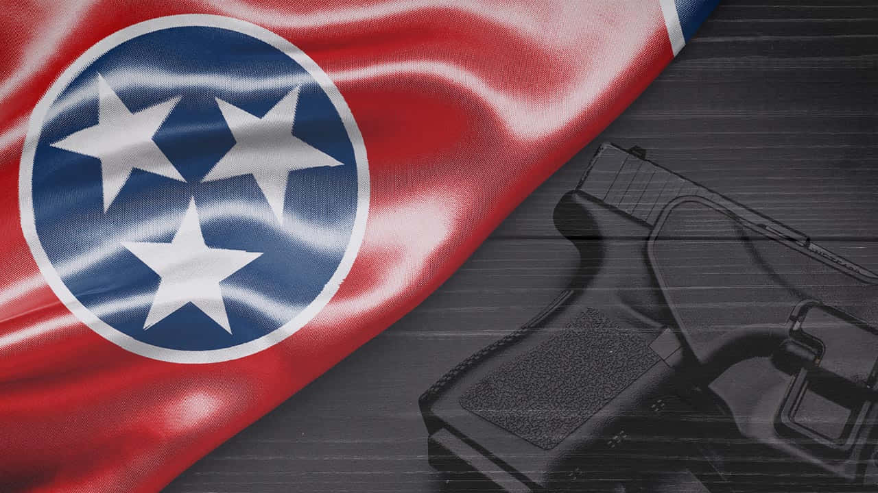 Flagganför Tennessee. Wallpaper