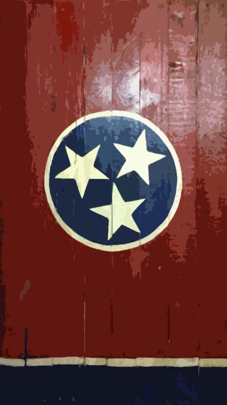 Dette baggrundsbillede viser Flaget af Tennessee. Wallpaper