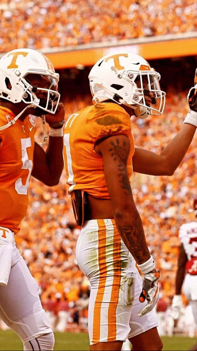 Tennessee Football Players Celebrating Wallpaper