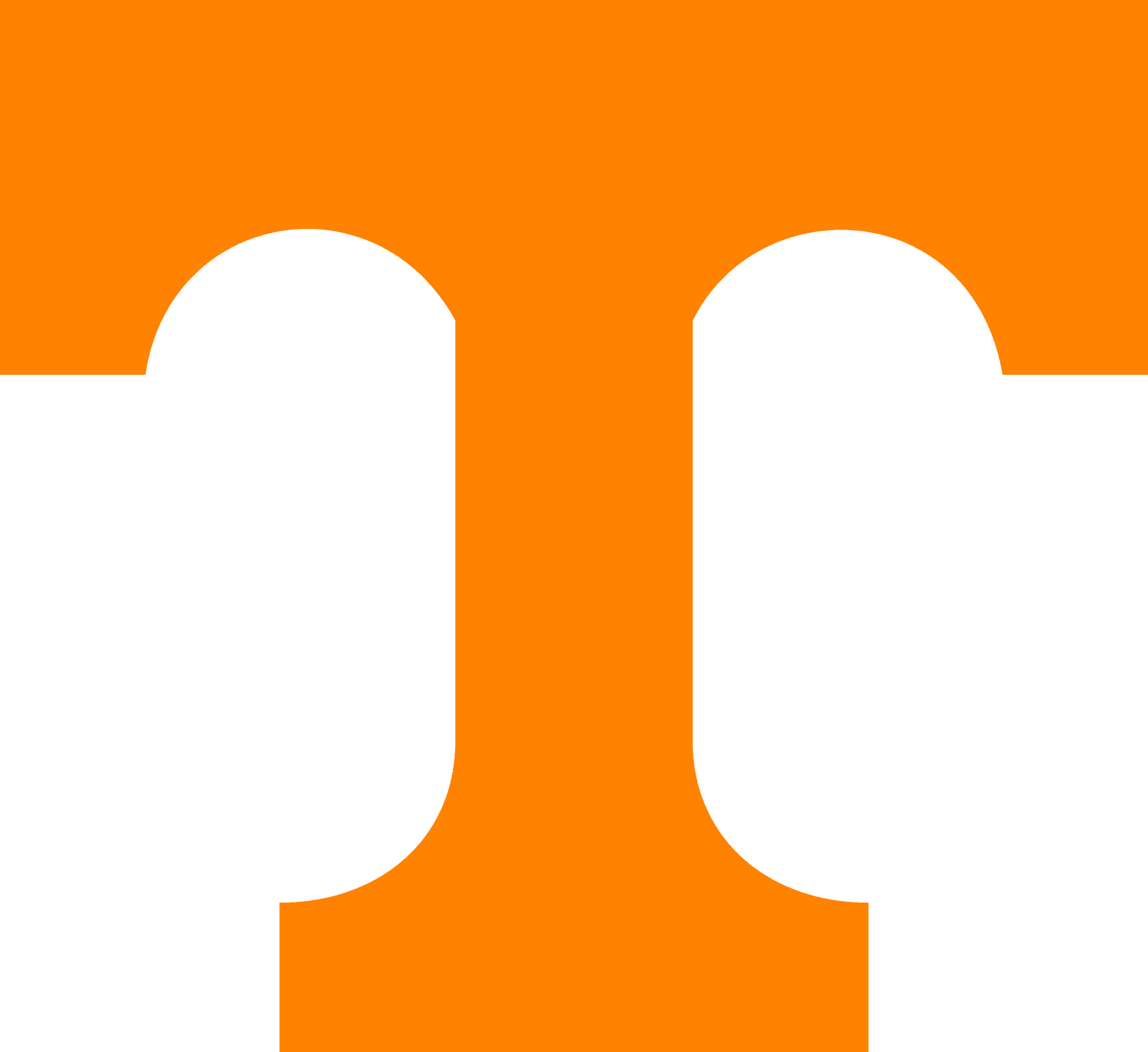 Tennessee State Logo Orangeand White PNG