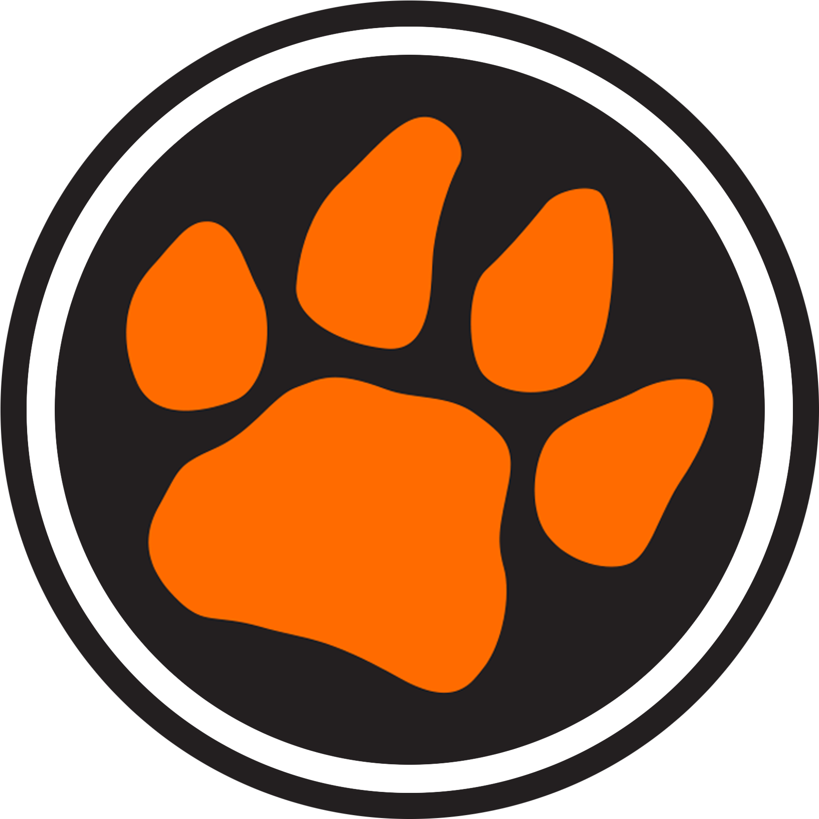 Tennessee Team Paw Print Logo PNG