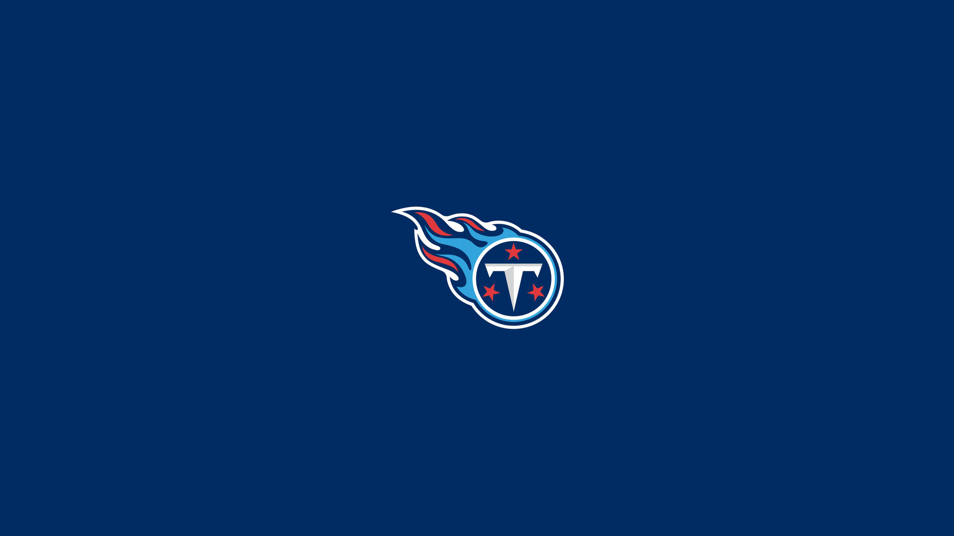 Tennesseetitans-logo Auf Blauem Hintergrund Wallpaper