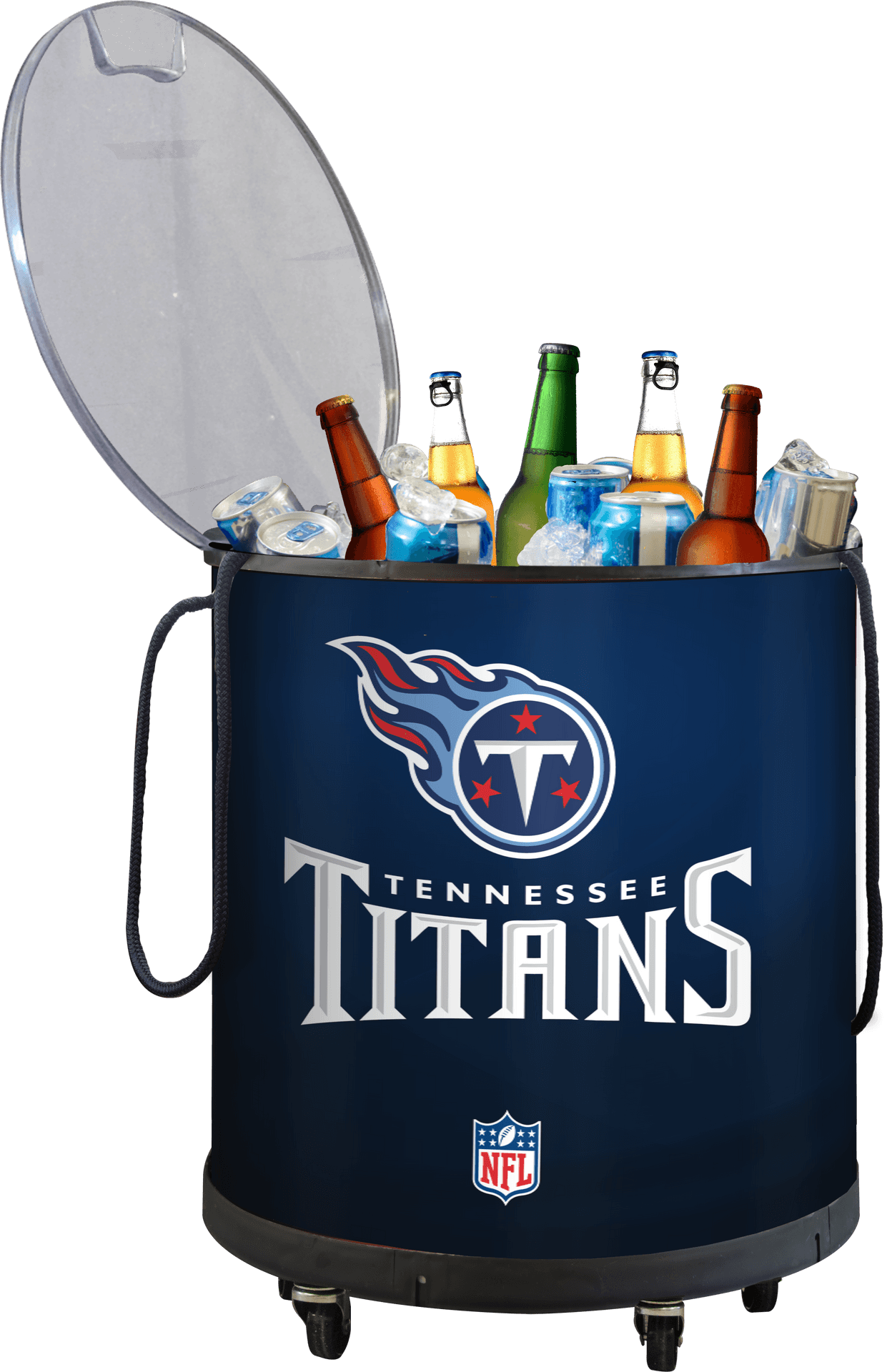 Tennessee Titans Logo Coolerwith Drinks PNG