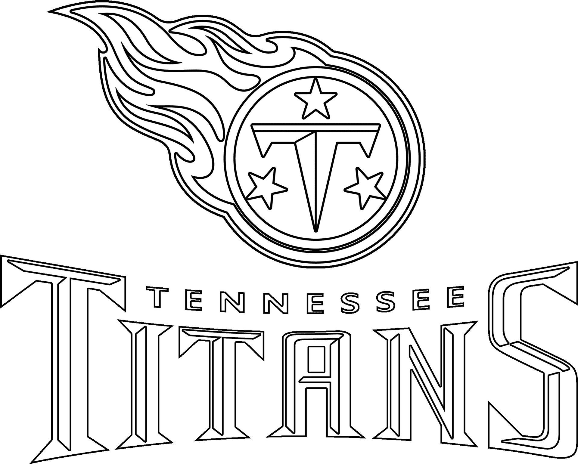 Tennessee Titans Logo Outline PNG