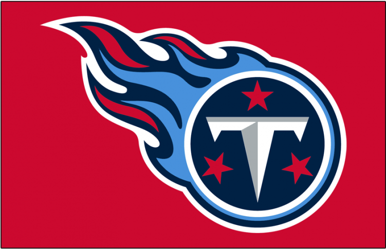 Tennessee Titans Logoon Red Background PNG