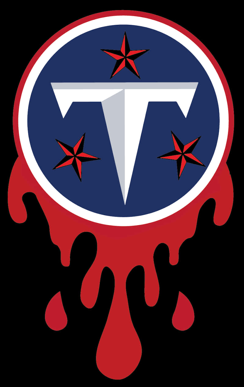 Tennessee Titans Melting Logo PNG