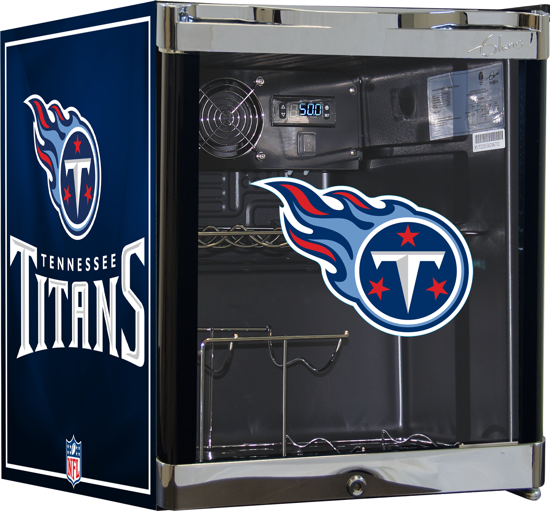 Tennessee Titans Themed Mini Fridge PNG