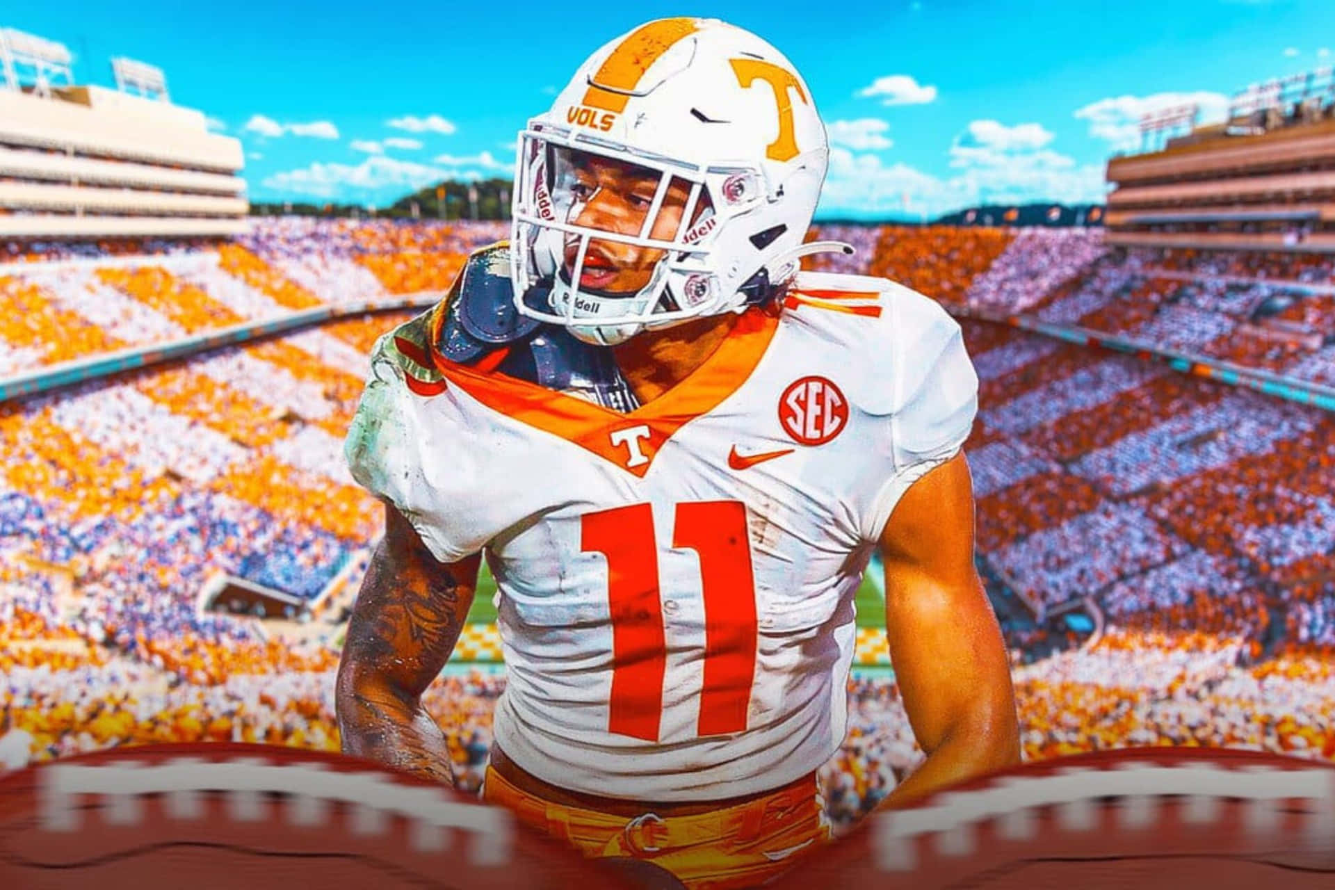 Tennessee Vols Football Player Number11 Wallpaper