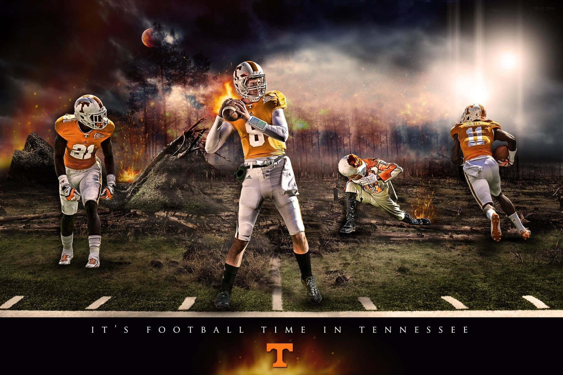 Get Ready To Cheer On The Tennessee Volunteers! Wallpaper