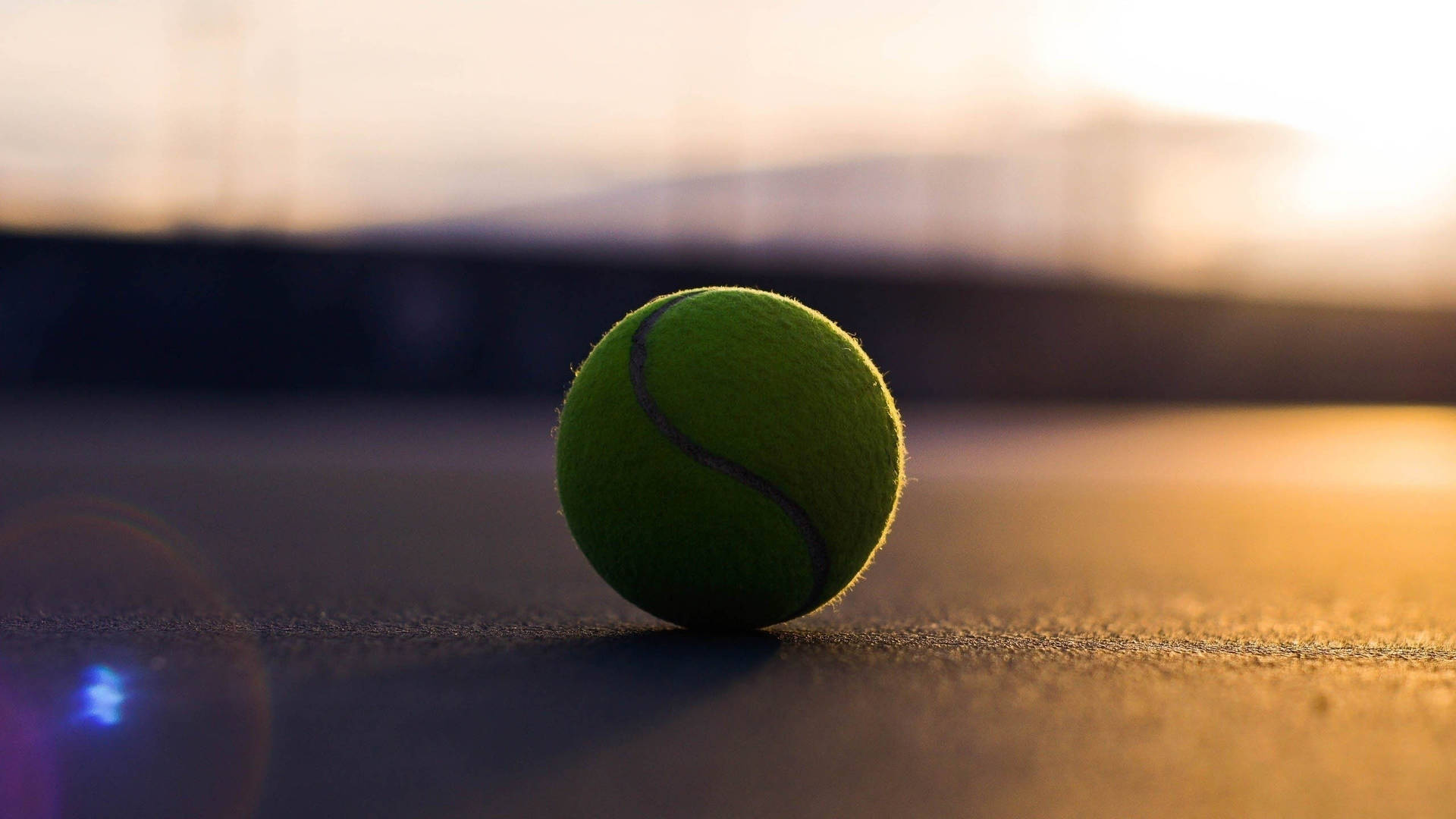 Tennis Ball Cinematic Shot Wallpaper