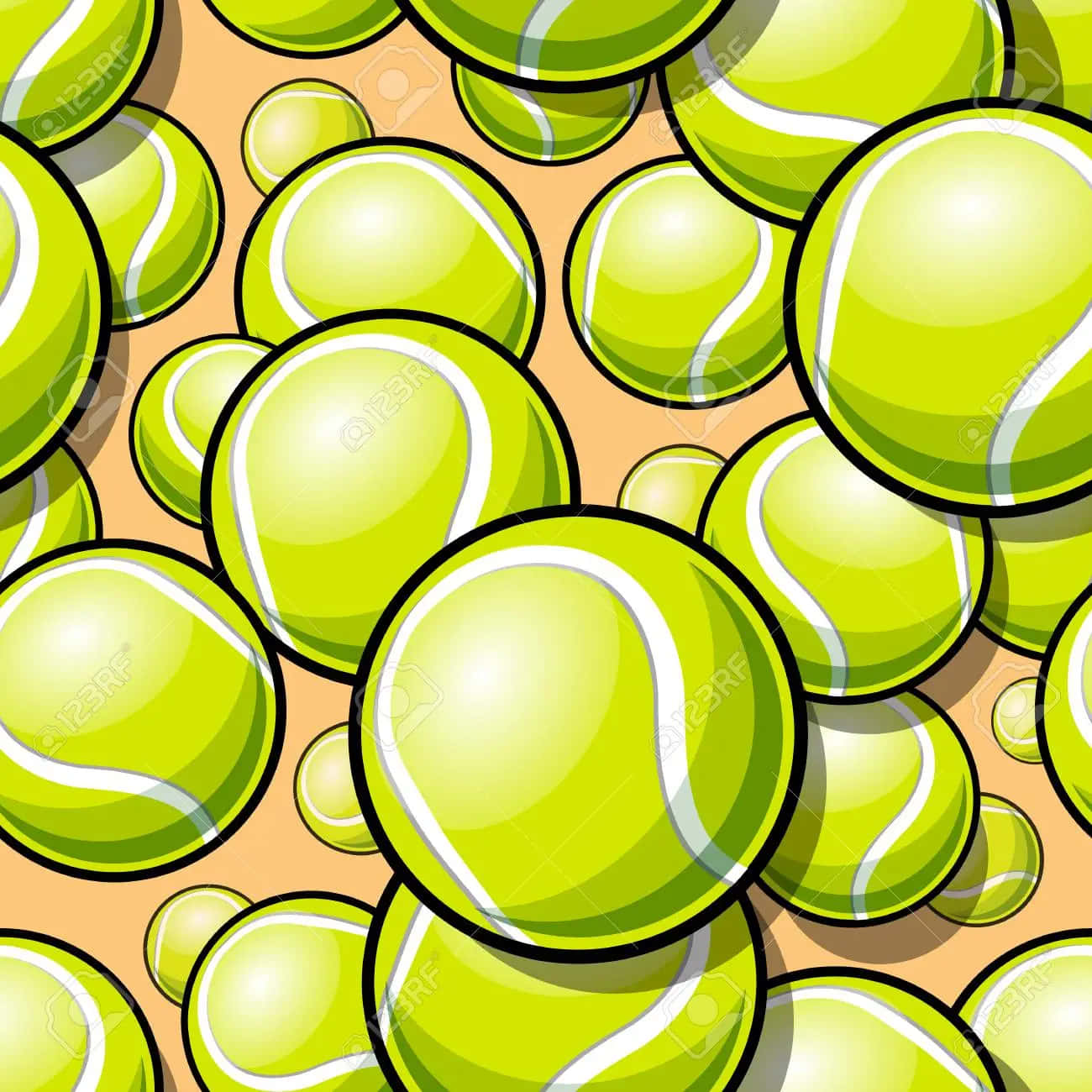 Tennisbold 1300 X 1300 Wallpaper