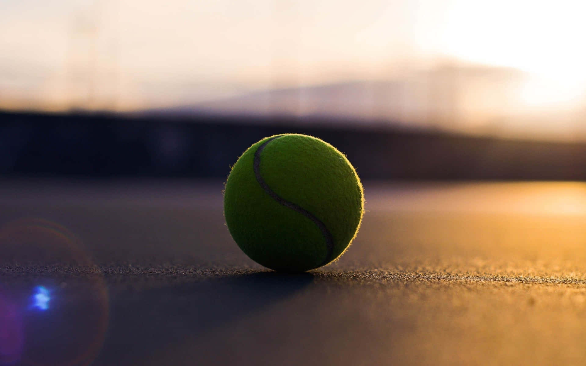 Tennis Ball Sunset Glow.jpg Wallpaper