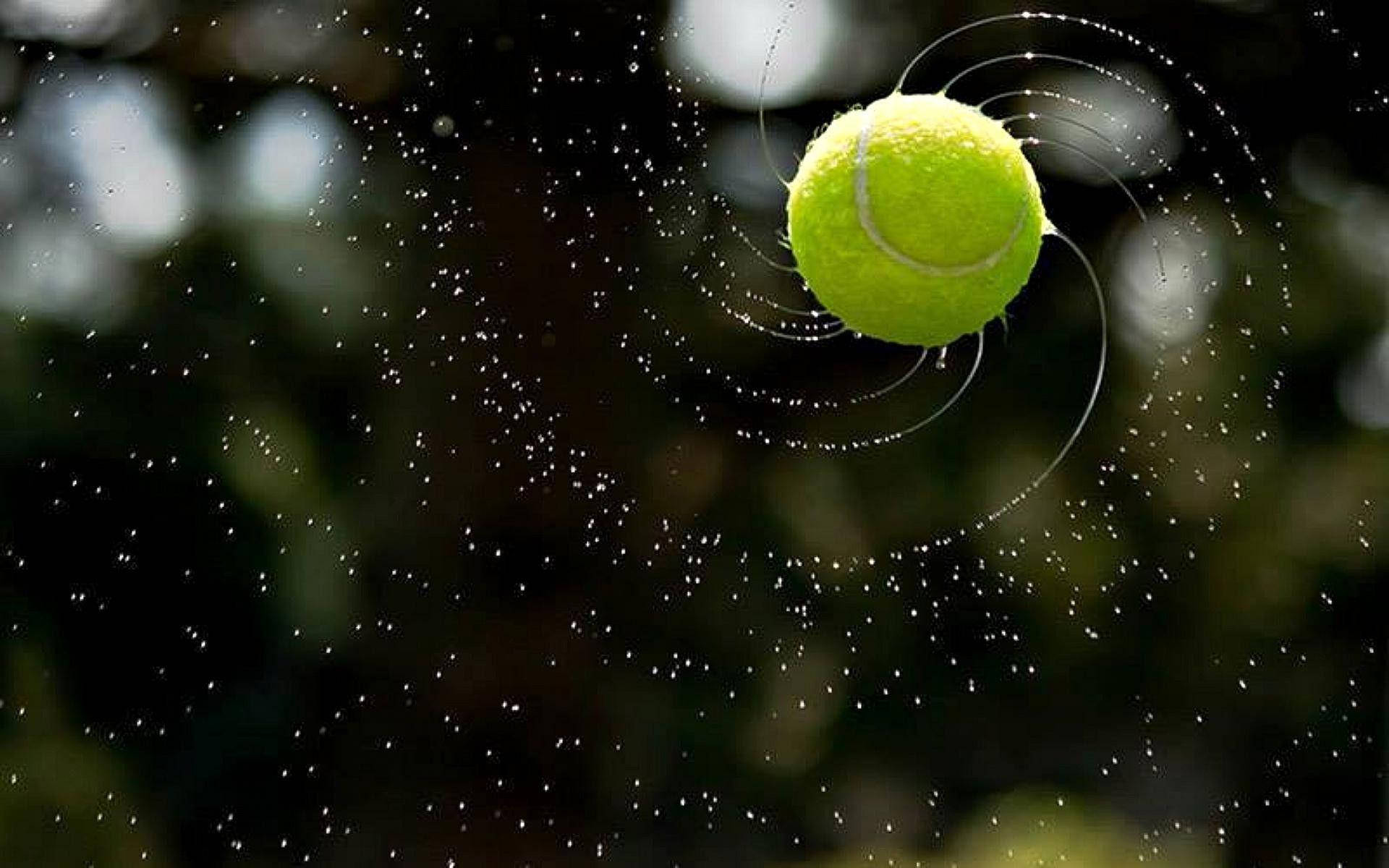 Tennis Ball Twirl Wallpaper