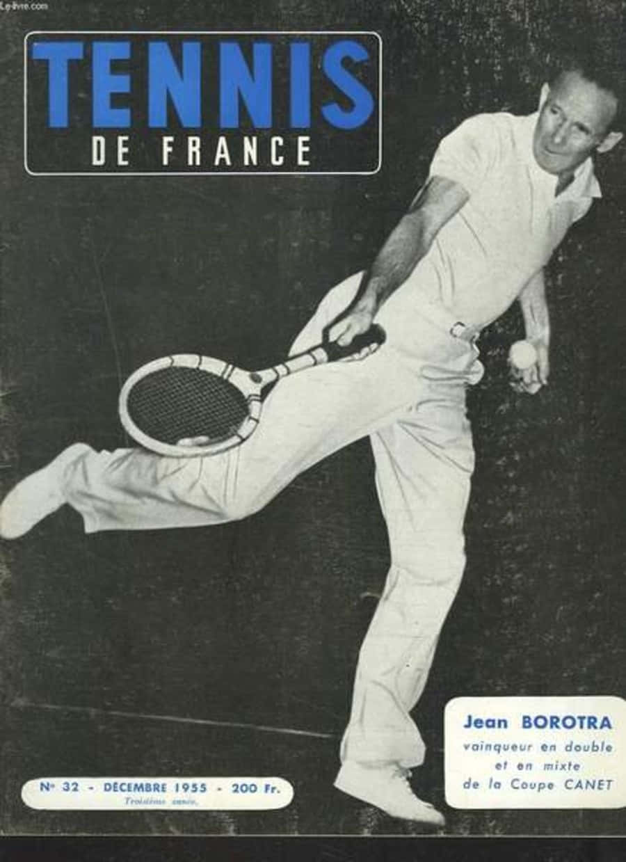 Tennis De France Jean Borotra 1955 - Design og traditionelt tapet til din computer. Wallpaper